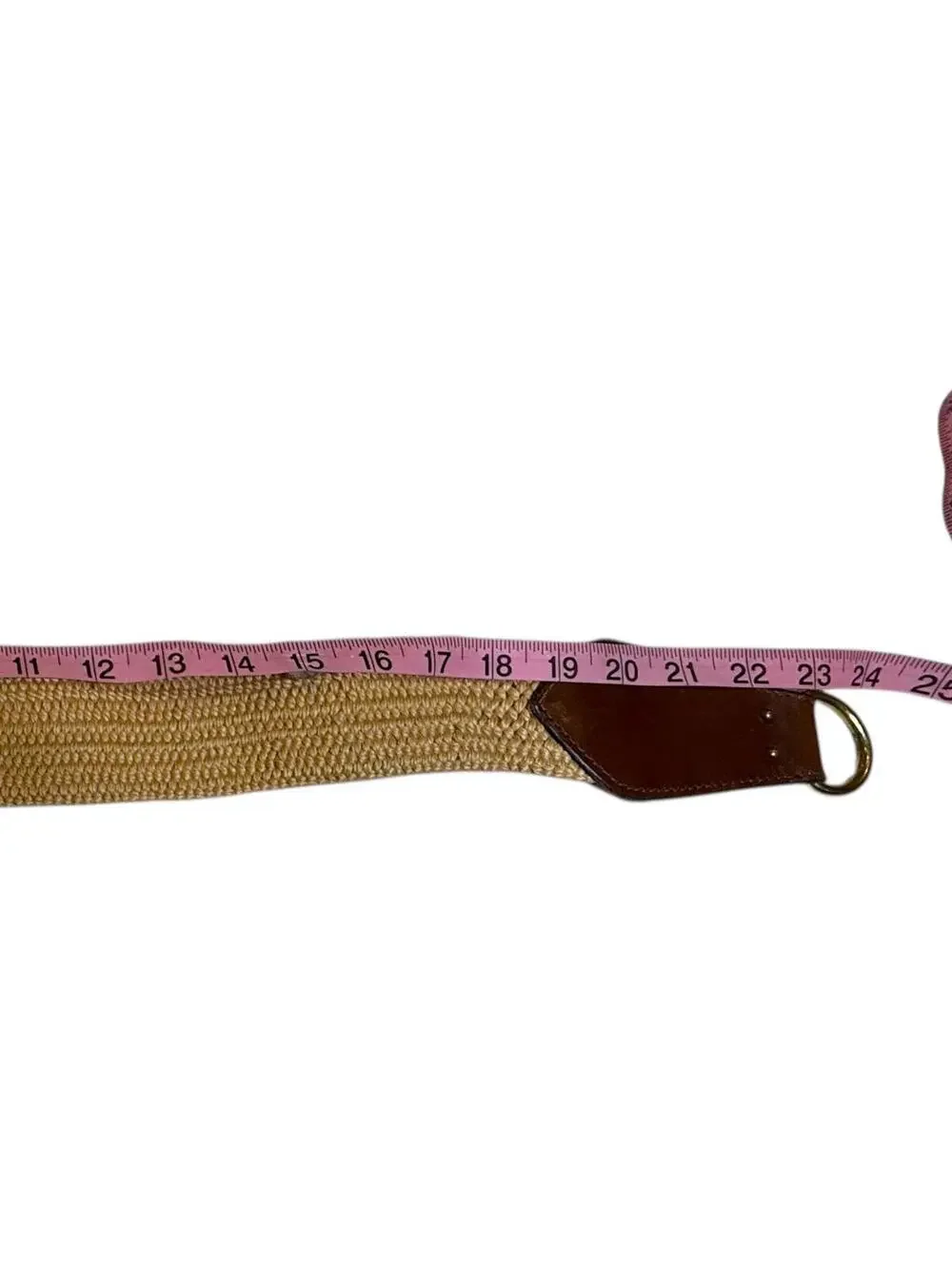 Vintage Handmade Calderon Woven Wonder Belt Leather Accents